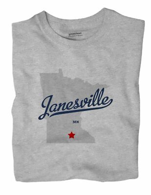 Janesville Minnesota MN T-Shirt MAP