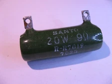 Sanyo R-R7012 20 Watt 9 Ohm 9R Wire Wound High Power Resistor - USED Qty 1