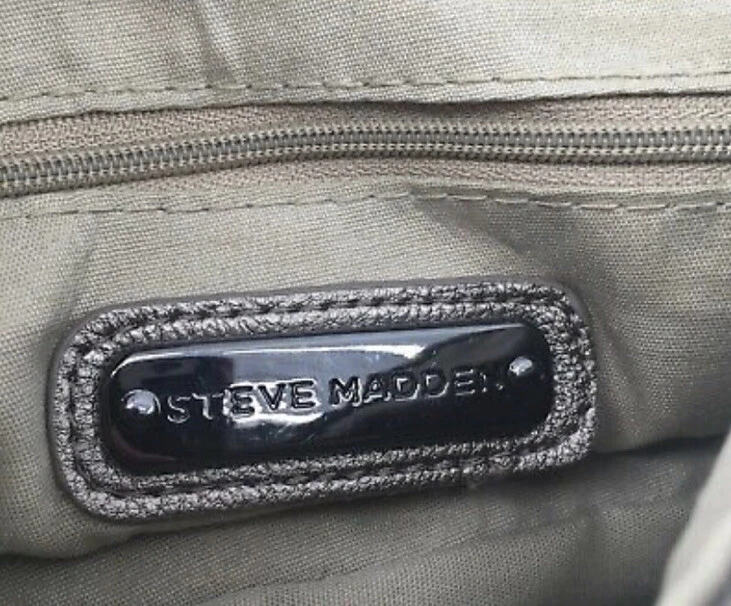 Borsa Steve Madden BCARRY metallizzata trapuntata pochette tracolla catena tracolla