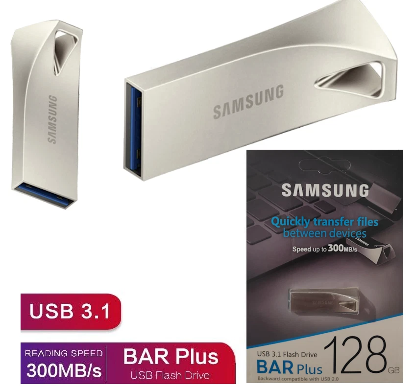Thumb Jump Pen Drive USB 3.1 Memory Stick Samsung 32GB 64GB 128G Flash Drive lot - Image 2 of 4