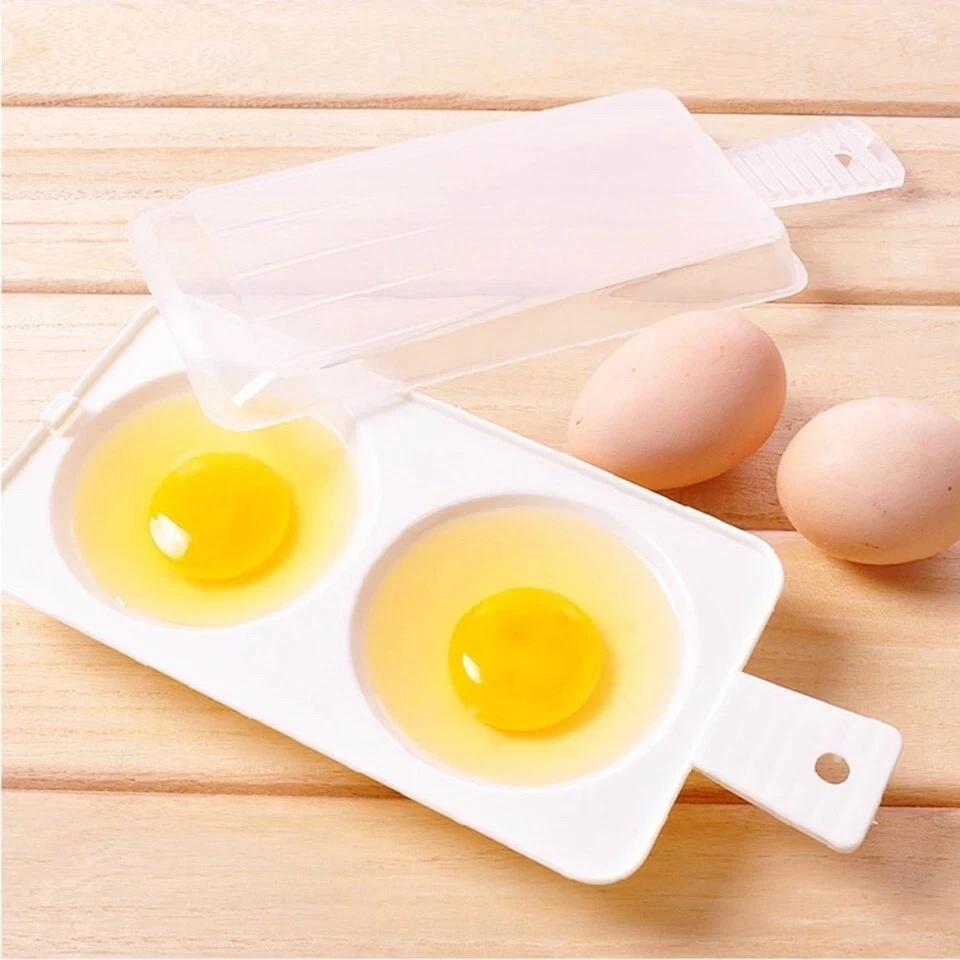 Plastic Egg Cooker Microwave Boiler 2 Eggs Poached High Quality Egg Tool