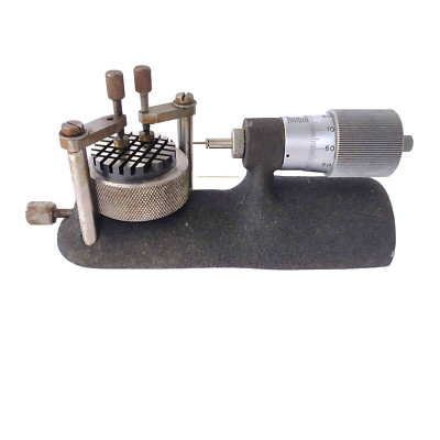 USED PRAZISION FALKE BENCH TOP MICROMETER WATCHMAKER, SWISS SUISSE MADE, RARE.