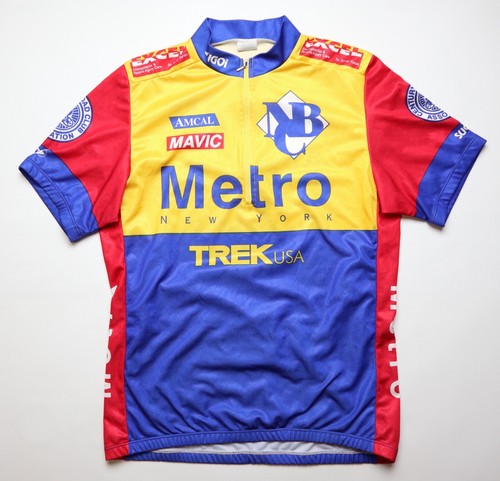 METRO NEW YORK 90s VINTAGE 1/4 ZIP CYCLING JERSEY TRIKOT SHIRT SUGOI MEN L LARGE - Bild 2 von 11