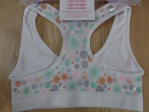 GIRLS' MAIDENFORM 2-PACK RACER BACK SPORT BRAS - SIZE SMALL (30 - 6/6X) - NWT - Picture 5 of 6