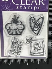 Studio G Clear Stamps Crafts Pals Sweetheart Cupcake Heart