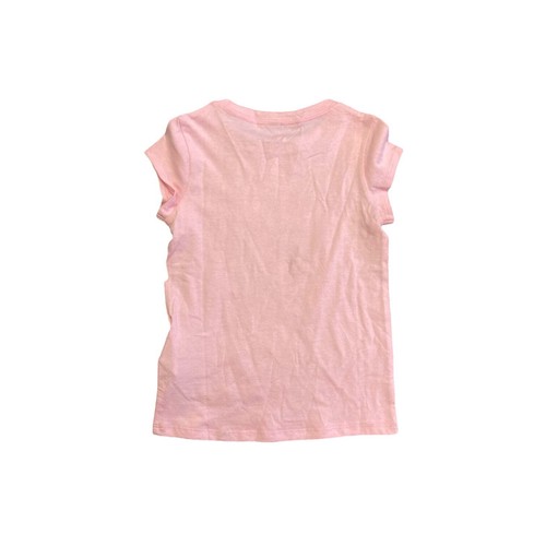 Nike Tee Shirt Youth Girl's Pink Short Sleeve Classic Spell Out Logo Pullover - Picture 2 of 2