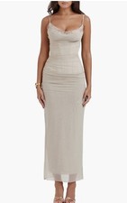 Nalini Mesh Corset Cocktail Dress From HOUSE OF CB size 4 only worn once!