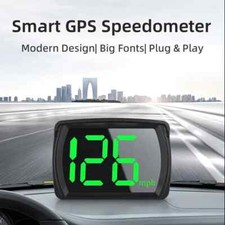 New Speedometer Hud Gps Digital Speed Mph Speedo Head Up Display Usb