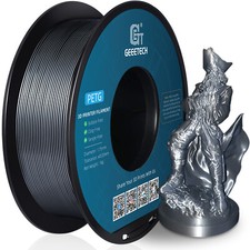 Geeetech PETG 3D Printer Filament 1.75mm 1KG/roll Silver High Strength New