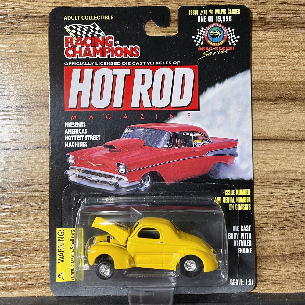 Racing Champions Hot Rod Magazine Drag Racing Issue #70 ‘41 Willys Gasser New