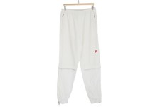 Vintage NIKE Track Pants white 90s retro sport style training trousers Size L