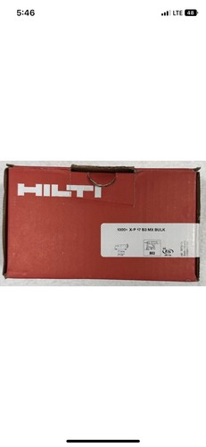 HILTI X-P 17 B3 MX Nails For Hilti BX3 17 Mm.m New EUR 87,63 - DE