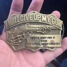 Vintage 1982 Baron Buckles Solid Brass 6269 Belt Buckle