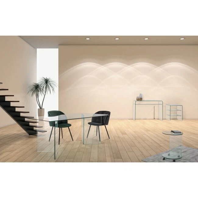 SCHREIBTISCH SCHREIBPULT KONSOLE AUS GLAS ODER HOLZ MODERNES DESIGN - Bild 3 von 3