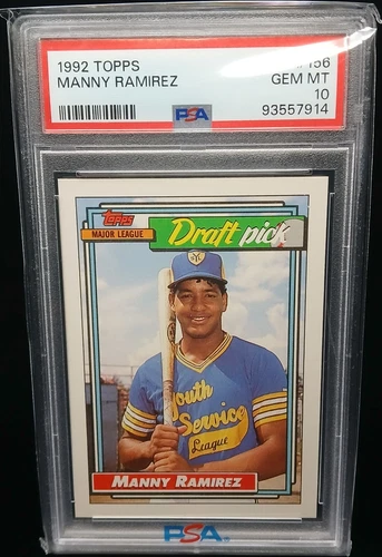 1992 Topps Baseball #156 Manny Ramirez PSA Gem Mint 10!