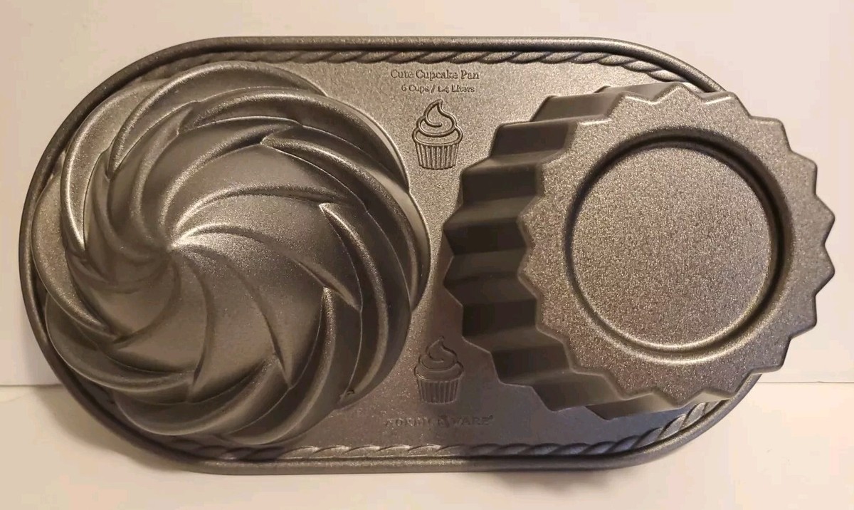 NORDIC WARE USA Cute Cupcake Pan Giant Cupcake litre Cups Baking Tin  Cake