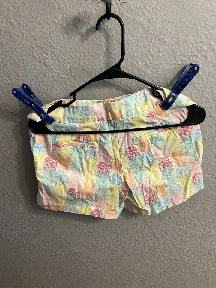 Pantalones Cortos Chinos Cynthia Rowley Mujer Estampado Piña Talla 4 Foto 3 de 4