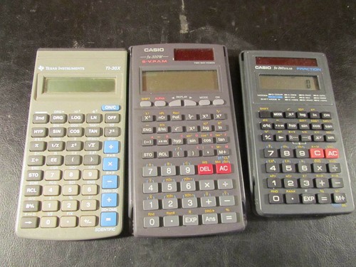 3 Lote Calculadora Casio Fx 300w Y Casio Fx 260 Solar Texas Instrumentos Ti 30x Ebay