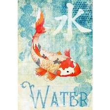 A4 Decoupage Paper KOI SERENITY | Paper Designs Italy Rice Paper Craft