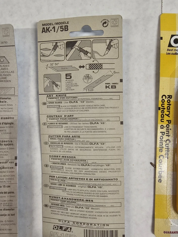 OLFA Lot CMP-1. AK-1. TEC-1. Compass Circle Cutters. E7 - Image 3 of 4