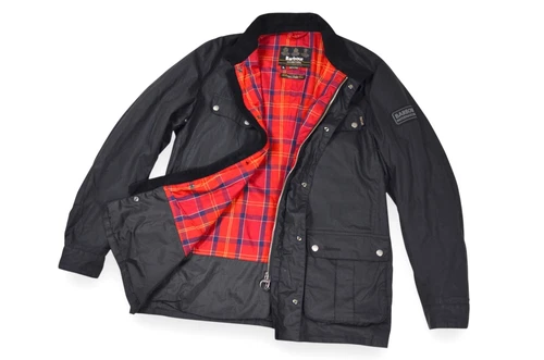 Men's Barbour Enfield Jacket Wax International Black England Size XL