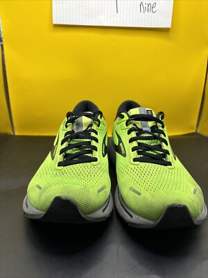 Brooks Ghost 14 Mens 11 D Shoes Green Neon Running Walking  display picture 3
