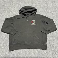 Lawrence & Larimer Hoodie Adult Medium Black Cotton USA Made