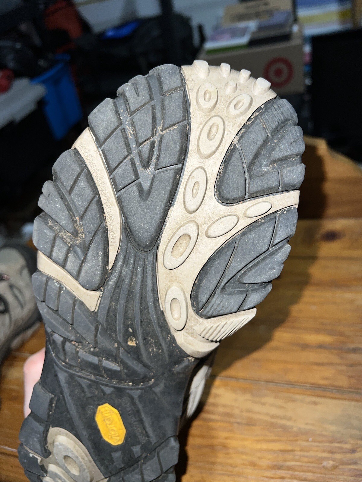 Merrell Moab 2 J08871W Vibram Waterproof Size 10 W Grey/Tan Used Hiking