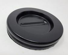 Wood Piano Caster Cups  SET OF 3  Ebony Black - 5.5" Diameter