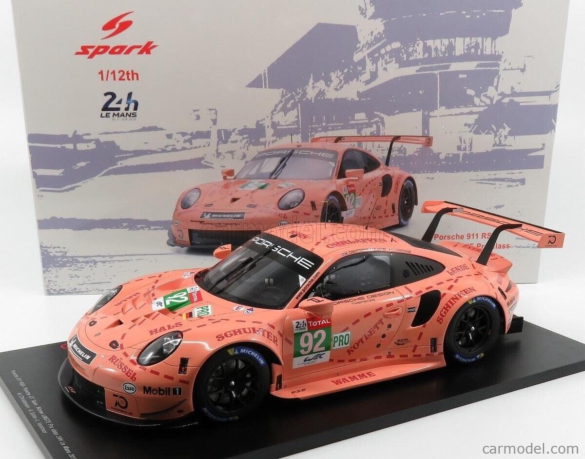 SPARK 1/12 Porsche 911 RSR PINK PIG NO.92 GT TEAM Winner 24H SPARK 1/12 Porsche 911 RSR PINK PIG NO.92 GT TEAM Winner 24H