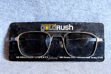 liberty vintage eyeglass front gold rush 52-20 nos 12k gold filled