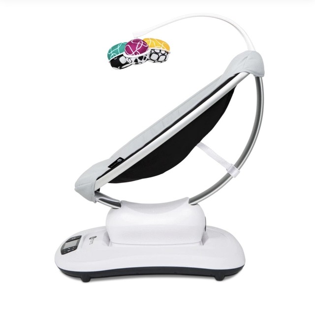 silver plush mamaroo