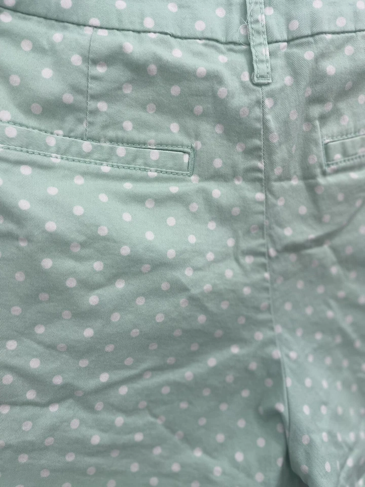 Pantalones Cortos Elle Para Mujer Talla 4 Verde Lunares Chino Elastizados Caminar Informales Verano Foto 4 de 4