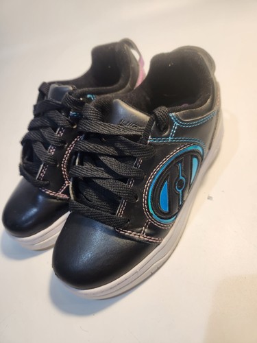 GUC Unisex Heelys Voyager Skateschuhe. Rosa Schwarz Blau Größe 1.