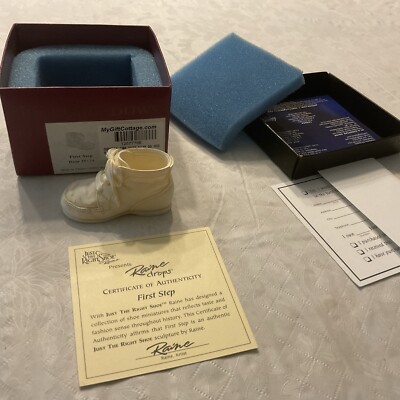 Just The Right Shoe First Step Raine Drops 25134 Baby Tie Up Willits Figurine
