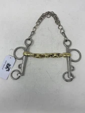 Horse Bit Curb Chain Pelham French Link Twist  Mouth Piece Snaffle 5.5