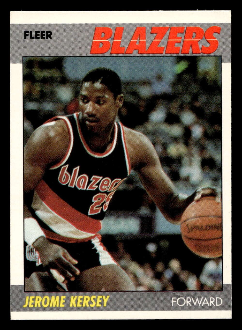 1987-88 Fleer #60 Jerome Kersey Near Mint+ RC Rookie Blazers Basketball