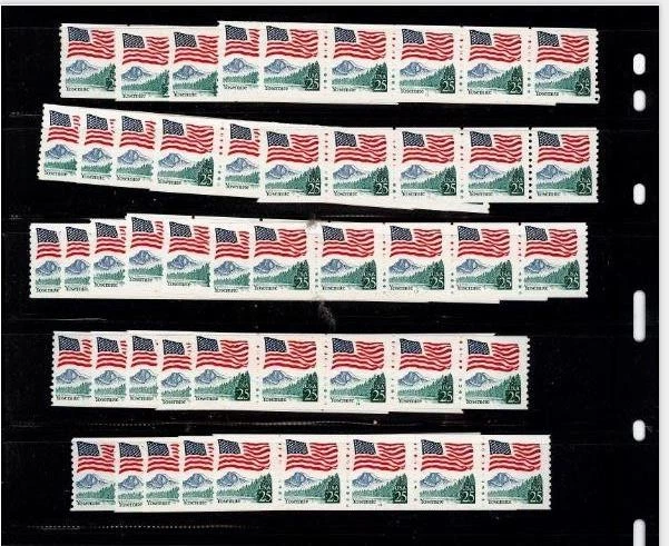 Scott 2280 64 Plate Number Strips of 5  Mint NH - Image 2 of 2