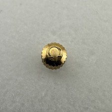 Omega Gold Plated 4mm X 2.7mm Wristwatch Crown - New Old Stock