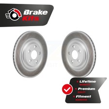 Rear Coat Disc Brake Rotors Pair For 2014-2021 Jaguar F-Type 2016-2019 XJ