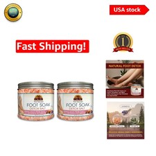Himalayan Pink Salt Foot Detox Soak - 20 oz Pack with Tea Tree  Lavender