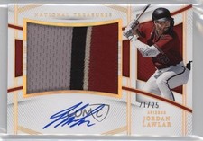 2023 Panini National Treasures Holo Gold 21/25 Jordan Lawlar #162 Auto o8g
