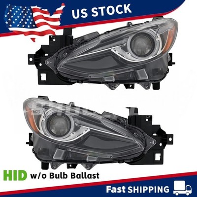 Driver/Passenger Side HID/Xenon Headlamp For Mazda 3 Sport Hatchback W/O Bulb US