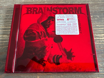 BRAINSTORM   DOWNBURST  lTD.2008 (RED CASE RED CD)  HELLOWEEN / GAMMA RAY