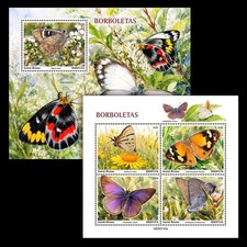 Butterflies MNH Stamps 2026 Guinea-Bissau M/S + S/S