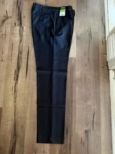 Haggar Men's Dress Pants Black Super Flex Waistband REPREVE NWT