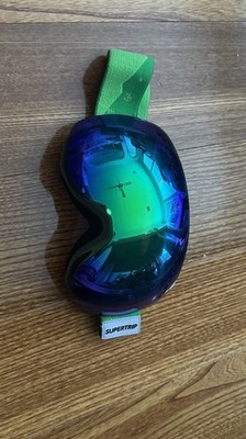SuperTrip Ski Snowboarding Goggles w/ Mirrored Lens. UV400. Anti-Fog. Vents