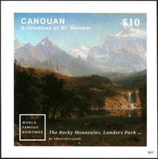 Canouan Grenadine di San Vincenzo 2015 francobolli foglio dipinti MNH #30881