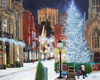 Eiskalt (York) - Kunst Weihnachten Blanko Karte und Umschlag