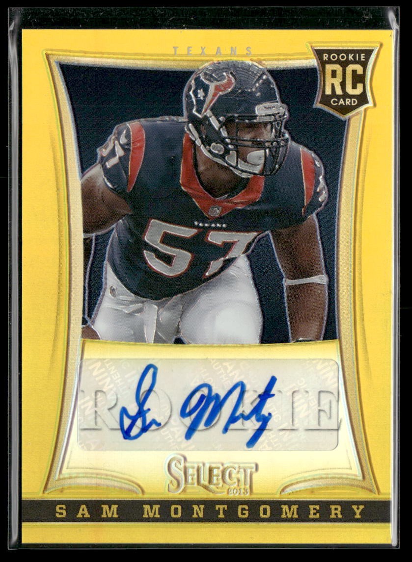 Sam Montgomery Panini Select #235 Autograph Gold